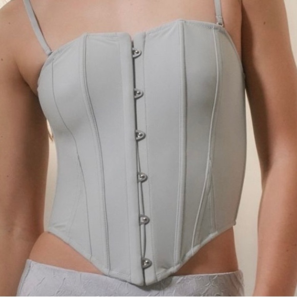 Out from Under at First Sight Corset. Color Grey. Size Small